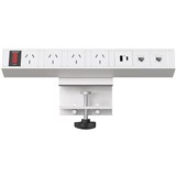EVERYDAY DESK CLAMP POWER BOARD WHITE CTN 5
