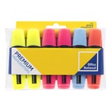 BULK EVERYDAY BUSINESS HIGHLIGHTER CHISEL WALLET 6 CLASSROOM PACK 60