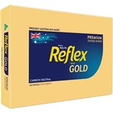 BULK REFLEX COLOURS A4 COPY PAPER 80GSM GOLD PACK 500 SHEETS CTN5 2500 SHEETS