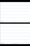 Magnetic Teaching Sheets Ruled Lines  Pack of 2