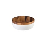  ROUND BOWLWHITE BASE  300mm   100mm H