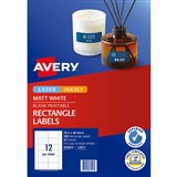 AVERY 959023 L7671 VIDEO FACE LABEL LASER WHITE PACK 300