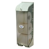 REGAL TRIPLELINE TOILET ROLL DISPENSER ABS GREY