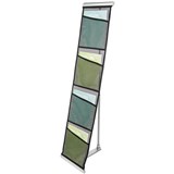 DEFLECTO PORTABLE MESH EXHIBITION STAND 4 X A4 BLACK