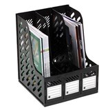 MARBIG MAGAZINE RACK 3 SECTION BLACK