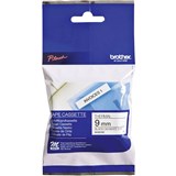 BROTHER MK221 LAMINATED LABELLING TAPE 9MM BLACK ON WHITE