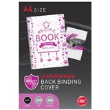 GBC IBICO BINDING COVER LEATHERGRAIN 300GSM A4 BLACK PACK 100