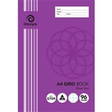 OLYMPIC G109 GRID BOOK 10MM GRID 96 PAGE 55GSM A4