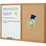 QUARTET COMBINATION BOARD OAK FRAME 900 X 1200MM WHITEOAK