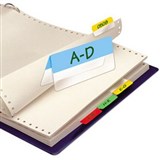 3L INDEX TAB TWIN 12 X 40MM ASSORTED PACK 24