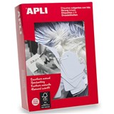 APLI STRUNG TICKETS 22 X 35MM WHITE BOX 500