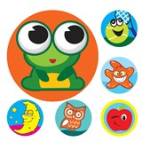 AVERY 69620 MERIT STICKERS MINI ASSORTED 13MM ASSORTED COLOURS PACK 800