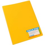 BANTEX TROPICAL DISPLAY BOOK NONREFILLABLE 20 POCKET A4 BANANA