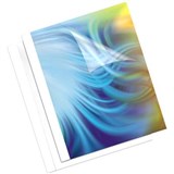 FELLOWES THERMAL BINDING COVER 15MM A4 WHITE BACK  CLEAR FRONT PACK 100