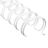 FELLOWES WIRE BINDING COMB 34 LOOP 143MM A4 WHITE PACK 100