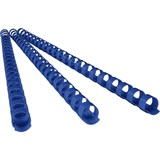 FELLOWES PLASTIC BINDING COMBS ROUND 21 LOOP 10MM A4 BLUE PACK 100