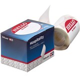 QUIKSTIK HOSPITALITY LABEL HELLO 48 X 63MM WHITE PACK 100