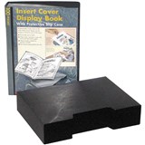 COLBY DISPLAY BOOK NONREFILLABLE INSERT COVER SLIPCASE 100 POCKET A4 BLACK