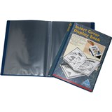 COLBY DISPLAY BOOK NONREFILLABLE INSERT COVER 10 POCKET A4 NAVY
