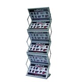 DEFLECTO PORTABLE CONCERTINA DISPLAY STAND A3 BLACK