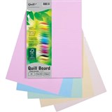 QUILL XL MULTIBOARD 210GSM A4 ASSORTED PASTELS PACK 50