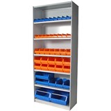 APC STEEL UNI SHELVING 7 SHELVES 2175 X 1200 X 400MM WHITE SATIN