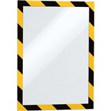 DURABLE DURAFRAME SECURITY FRAME A4 YELLOWBLACK PACK 2