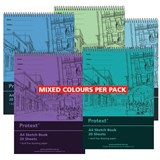 PROTEXT SKETCH BOOK 20 SHEET 100GSM A4 ASSORTED