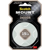 SCOTCH 110P DOUBLESIDED MOUNTING TAPE 13MM X 19M WHITE