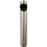 COMPASS ASH TRAY WALL MOUNTED CYLINDRICAL SILVER
