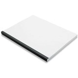GOLD SOVEREIGN THERMAL BINDING COVER 12MM A4 BLACK BACK  CLEAR FRONT BOX 80