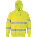 PORTWEST B304 FLEECE HOODIE WITH TAPE YELLOW L