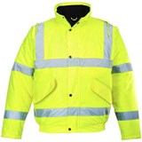PORTWEST S463 HIVIS BOMBER JACKET YELLOW L