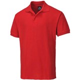 PORTWEST B210 NAPLES MENS POLO SHIRT RED XL