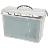 CRYSTALFILE CARRY CASE CLEAR LID  CLEAR BASE