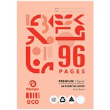 OLYMPIC E896P ECO EXERCISE BOOK 8MM RULED 70GSM 96 PAGE A4