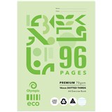 OLYMPIC D149P ECO EXERCISE BOOK 14MM DOTTED THIRDS RULED 70GSM 96 PAGE A4