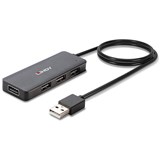LINDY 42986 4PORT HUB USBA 20 BLACK