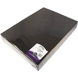 RAINBOW COVER PAPER 125GSM 380 X 510MM BLACK 500 SHEETS