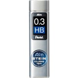 PENTEL C273 AIN STEIN MECHANICAL PENCIL LEAD REFILL 03MM HB GREY TUBE 15