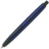 PILOT CAPLESS BLACK ACCENT FOUNTAIN PEN BLUE MATTE BARREL STUB NIB BLACK INK