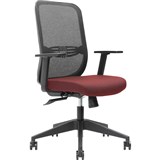 BRINDIS TASK CHAIR HIGH MESH BACK NYLON BASE ARMS POMEGRANITE