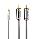 LINDY 35332 CROMO LINE 35MM TO RCA AUDIO CABLE 05M ANTHRACITE