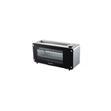 MAXIM GLASS TOASTER 2 SLICE BLACK