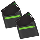 KEYSMART SMARTCARD RECHARGEABLE THIN WALLET TRACKER CARD BLACK PACK 2