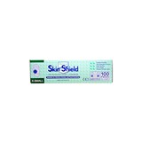 SKIN SHIELD BIODEGRADABLE LATEX EXAMINATION GLOVES POWDER FREE EXTRA SMALL CREAM BOX 100