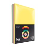 OPTIX PAPER 80GSM A4 ASSORTED PASTEL CLOULORS PACK 500
