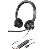HP POLY BLACKWIRE 3320 STEREO USB C HEADSET  USBCA ADAPTER BLACK