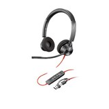 HP POLY BLACKWIRE 3320 STEREO MS TEAMS CERTIFIED USBC HEADSET  USBCA ADAPTER BLACK