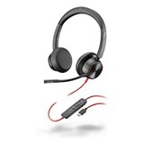 HP POLY BLACKWIRE 8225 STEREO MS TEAMS CERTIFIED USBC H EADSET  USBCA ADAPTER BLACK